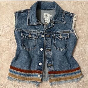 Calvin Klein Blue Denim Vest